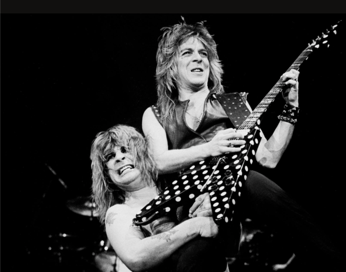 The iconic photo of Randy Rhoads & Ozzy Osbourne