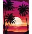 sunset-with-palm-vector