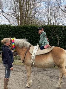 Kunstjes op het paard