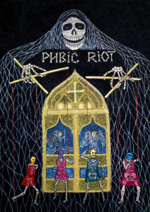  13. Pubic Riot  (size: 50x70см=19.7 in- 27.6 in)                                                                      