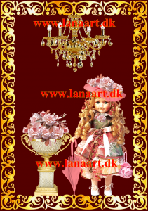 Doll with umbrella