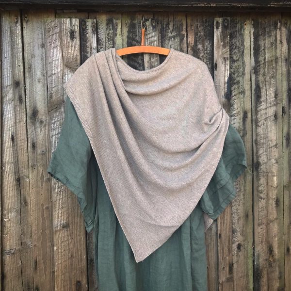 cashmere poncho uld naturlig beklædning