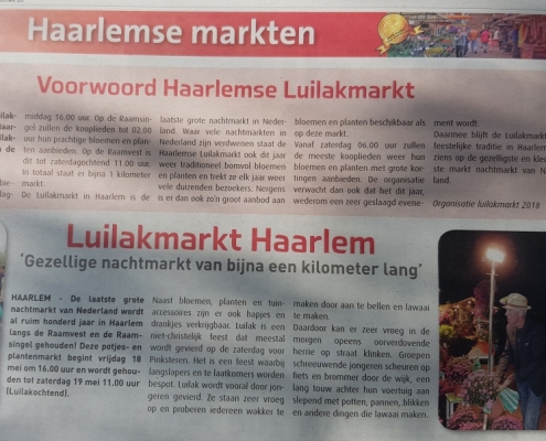 Luilak markt Haarlem