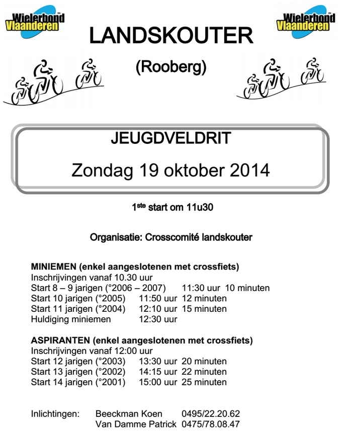 Jeugdveldrit in Landskouter op zondag 19 oktober 2014