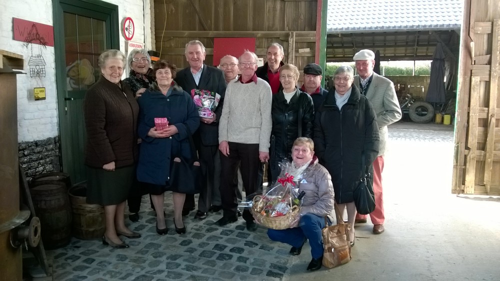 André De Coene wordt in de bloemetjes gezet (foto WP)