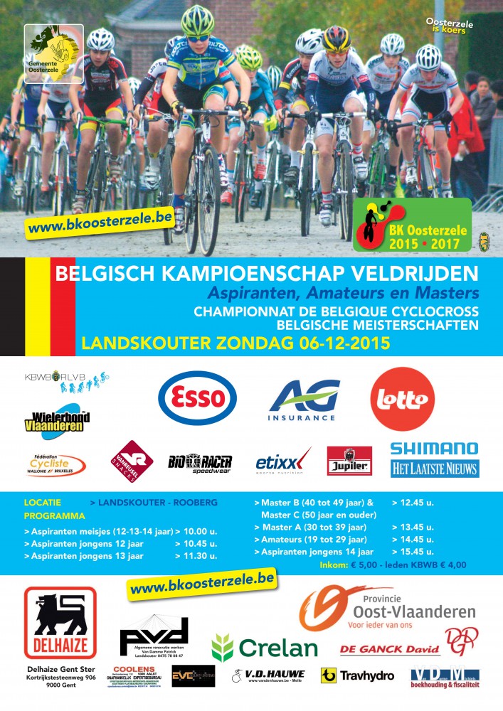 De affiche van het Belgisch Kampioenschap veldrijden in Landskouter