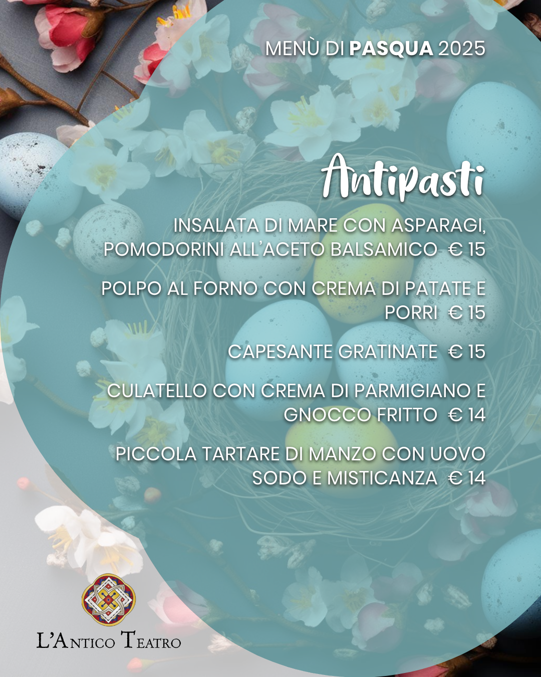 Menu Pasqua 2025 – 2