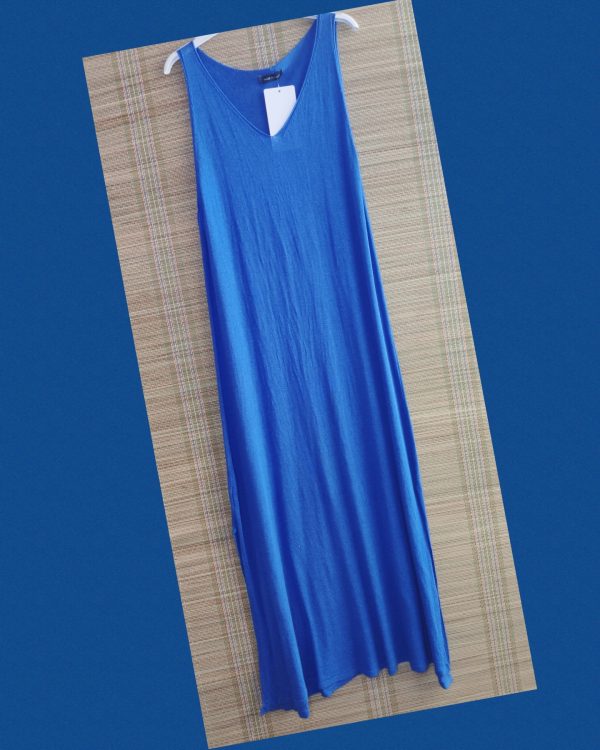 Vestido de Punto Azul Klein