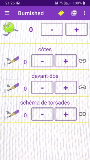 Le compteur de la Roulotte liste des compteurs secondaires