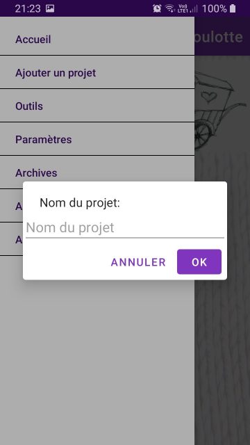 Le compteur de la Roulotte ajouter un projet