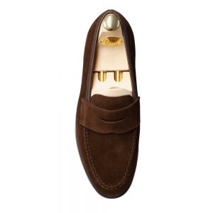 CROCKTT & JONES BOSTON DARK BROWN SUEDE