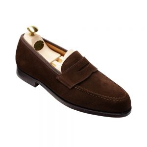 CROCKTT & JONES BOSTON DARK BROWN SUEDE