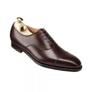 CROCKTT & JONES HALLAM DARK BROWN  CALF