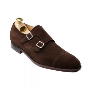 CROCKTT & JONES LOWNDES DARK BROWN SUEDE