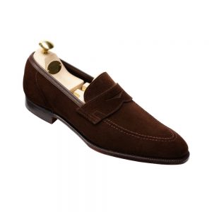CROCKTT & JONES TEIGN DARK BROWN SUEDE