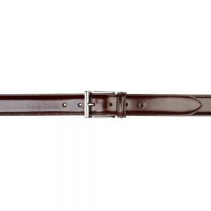 CROCKETT & JONES BELT DARK BROWN CORDOVAN