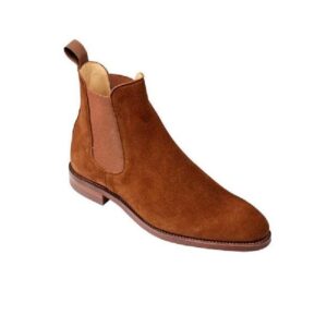 CROCKTT & JONES BONNIE POLO BROWN CALF SUEDE