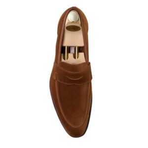 CROCKTT & JONES CADOGAN TOBACCO CALF SUEDE