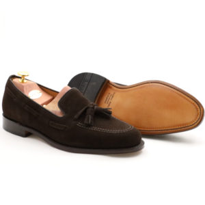 LOAKE 1880 LINCOLN DARK BROWN SUEDE