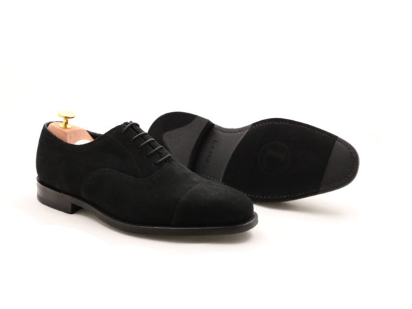 Loake -1880-wesley black Suede