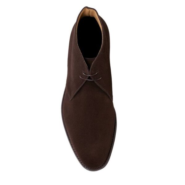 Upton dark brown suede