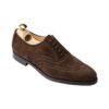 Westgate dark brown calf suede