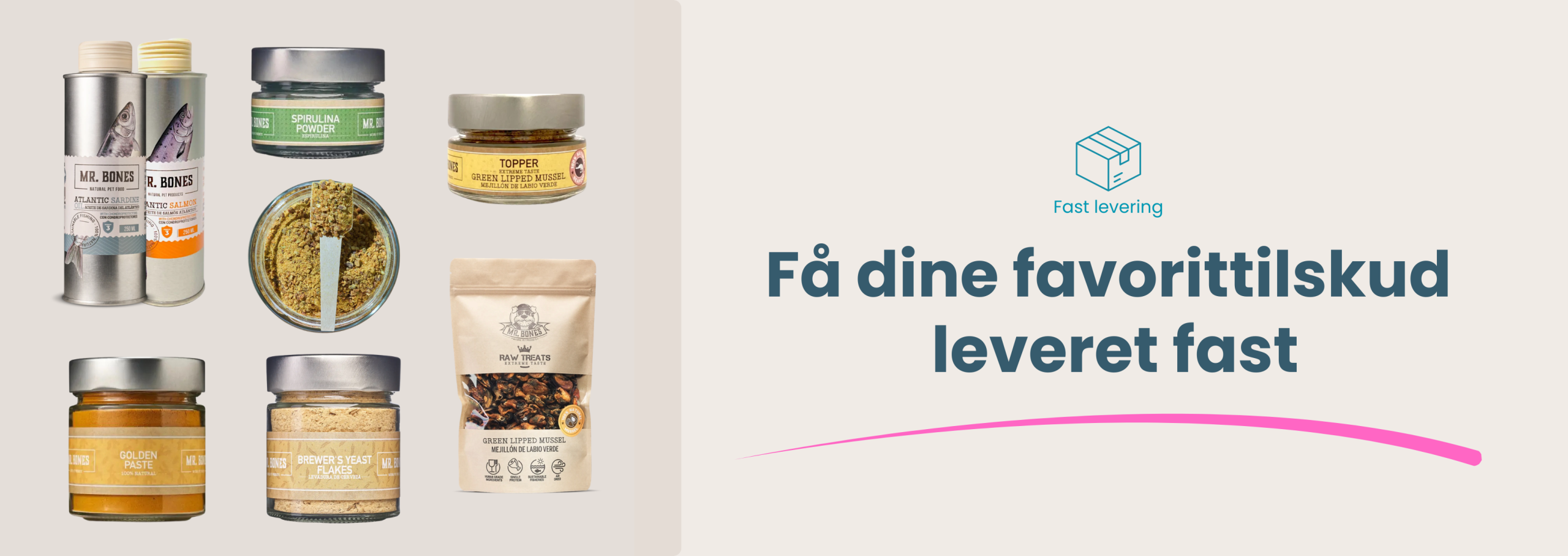 Fast levering kosttilskud hund