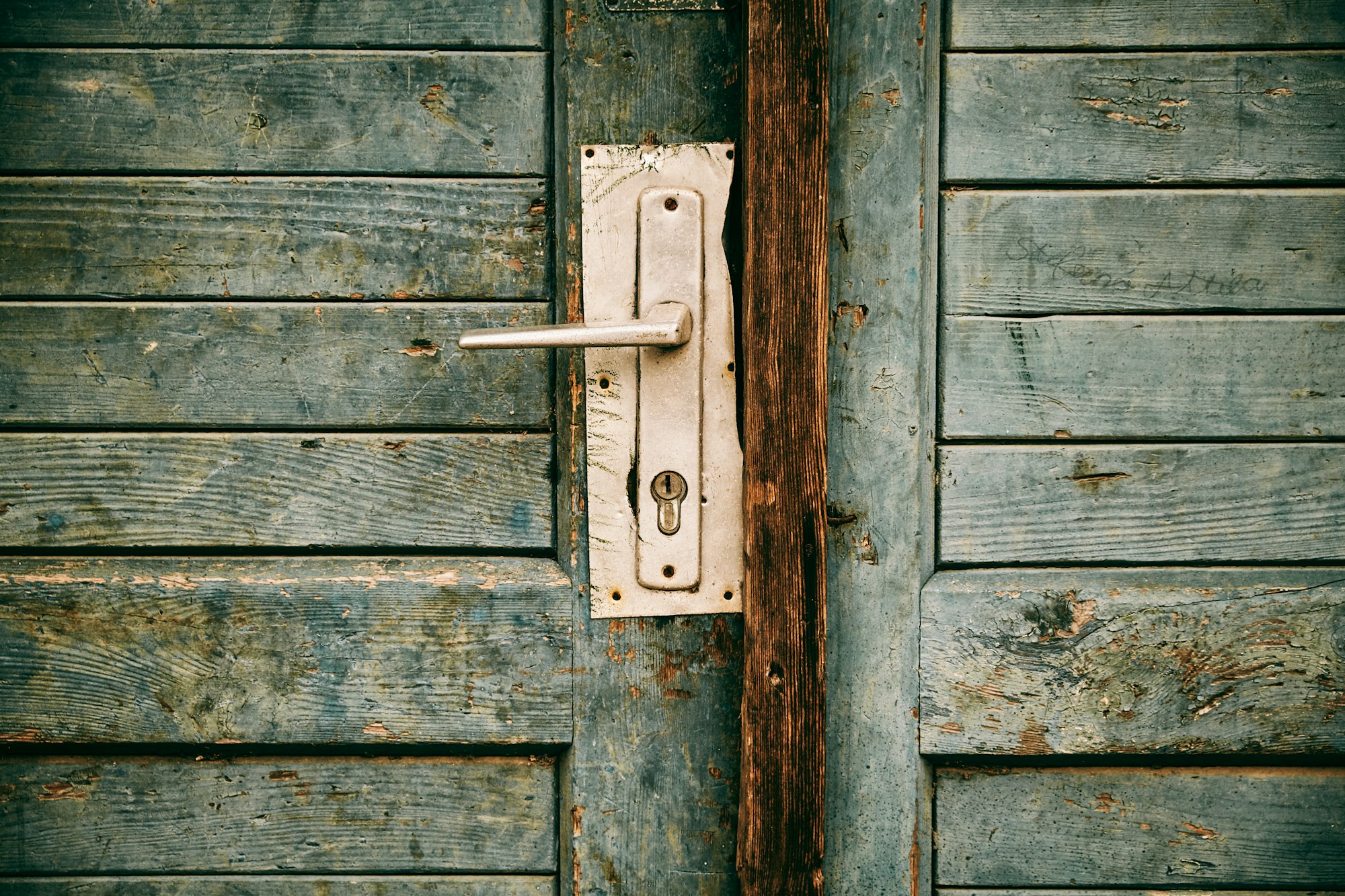 Old locked door