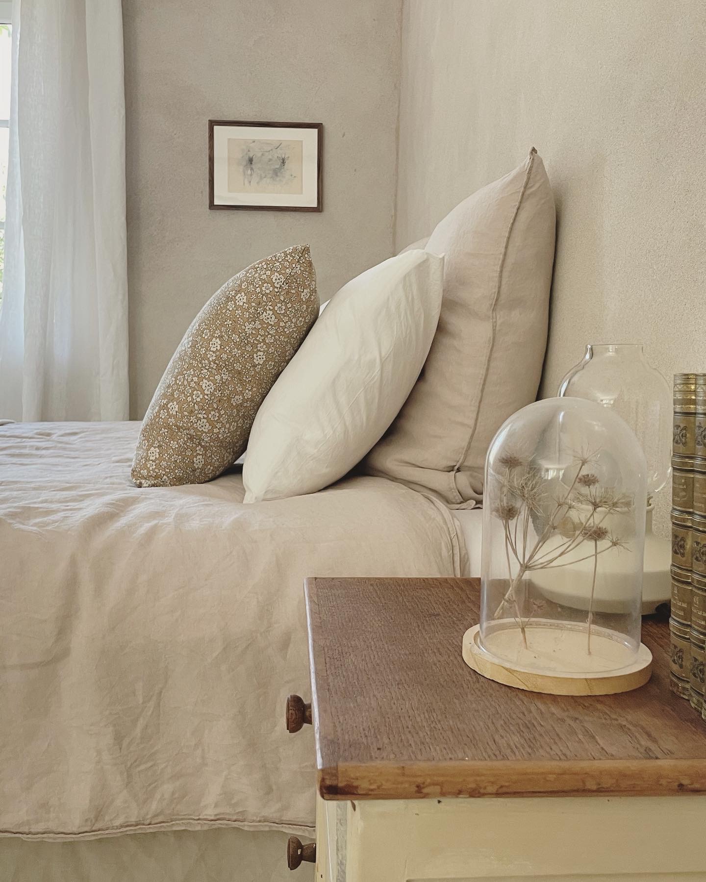 french holiday home in countryside of Burgundy The Cook's Cottage bed