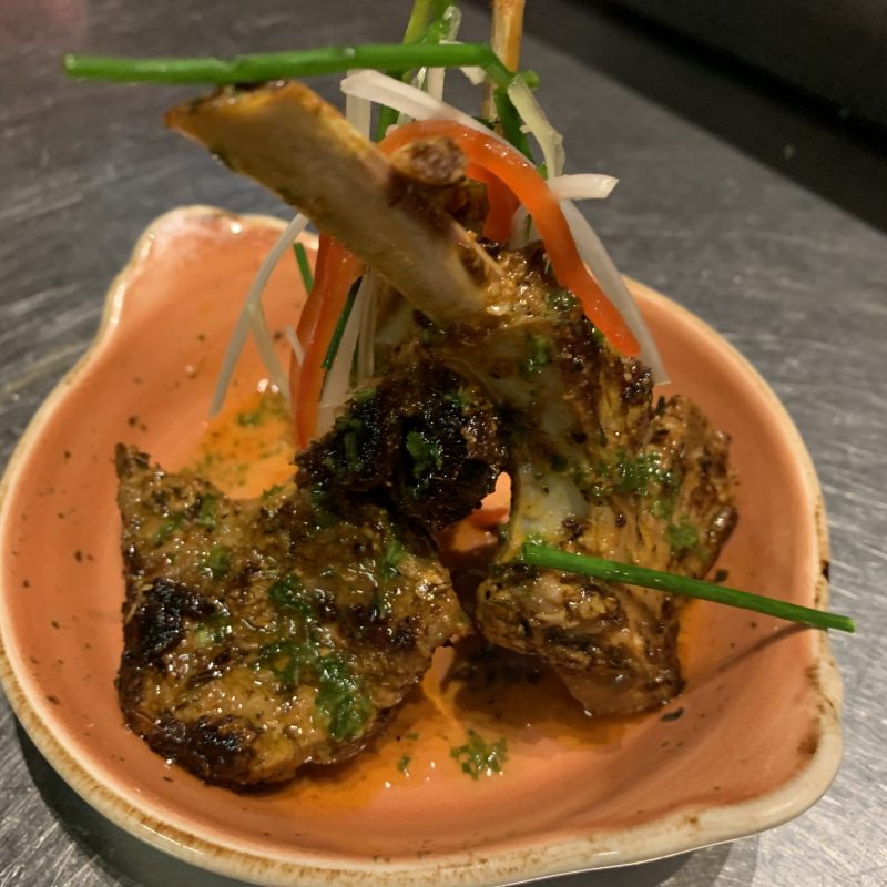 Chuletas aceite de ajo
