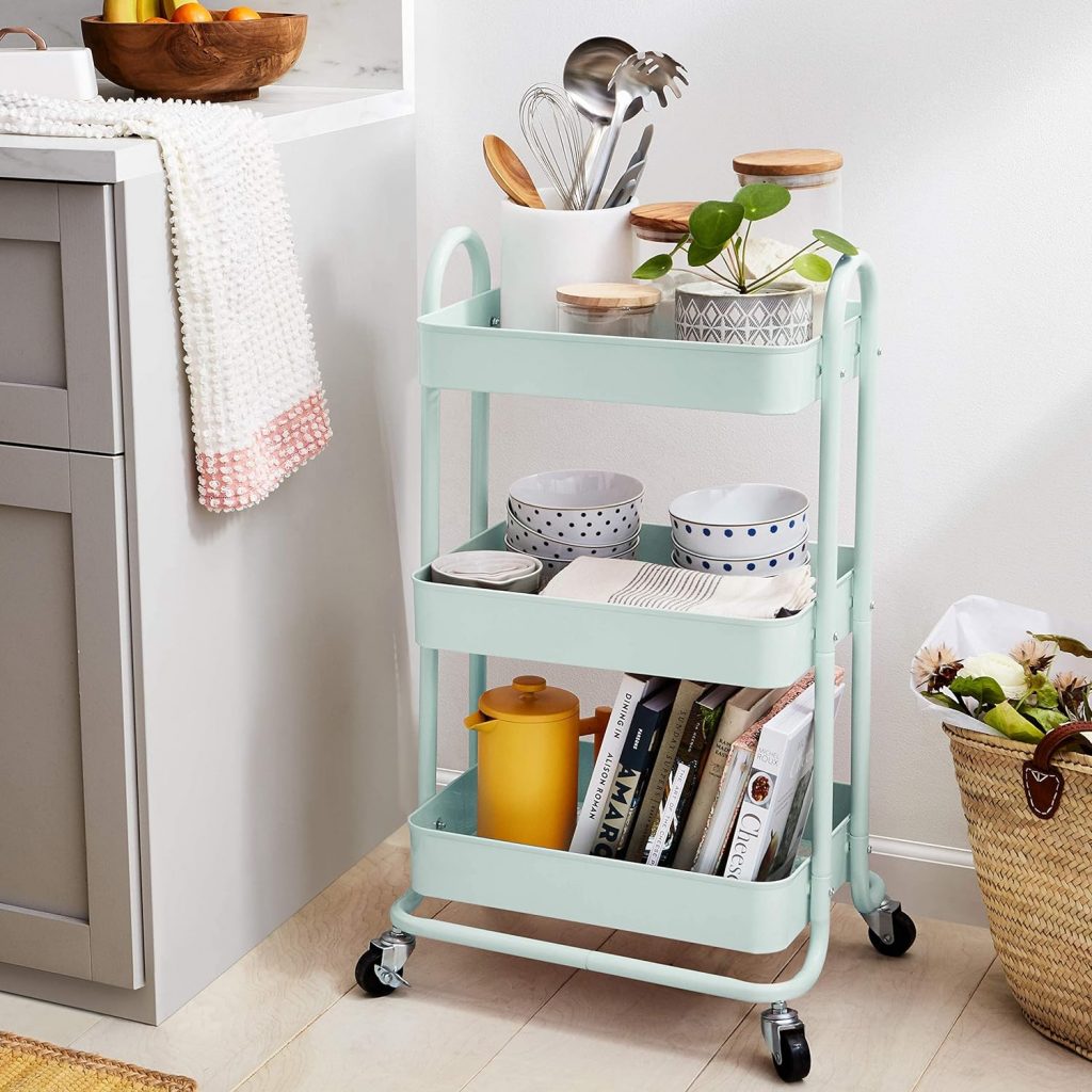 Amazon Basics 3-Tier Rolling Utility or Kitchen Cart