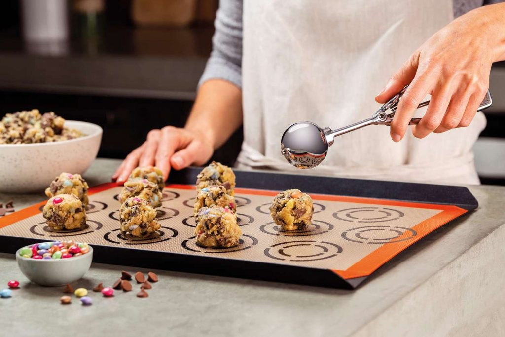 Silicone baking mats are great for roasting veggies without oil and baking cookies without sticking.