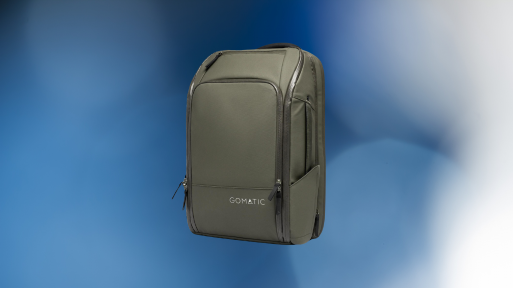 The Gomatic Backpack is designed as a travel command centre, keeping your belongings organized and easily accessible.