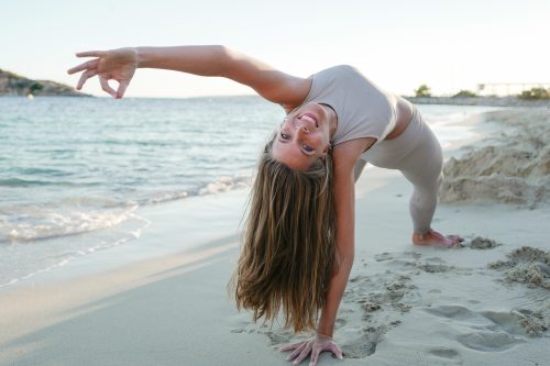 Laura Vieth Wild Thing Yoga Pose