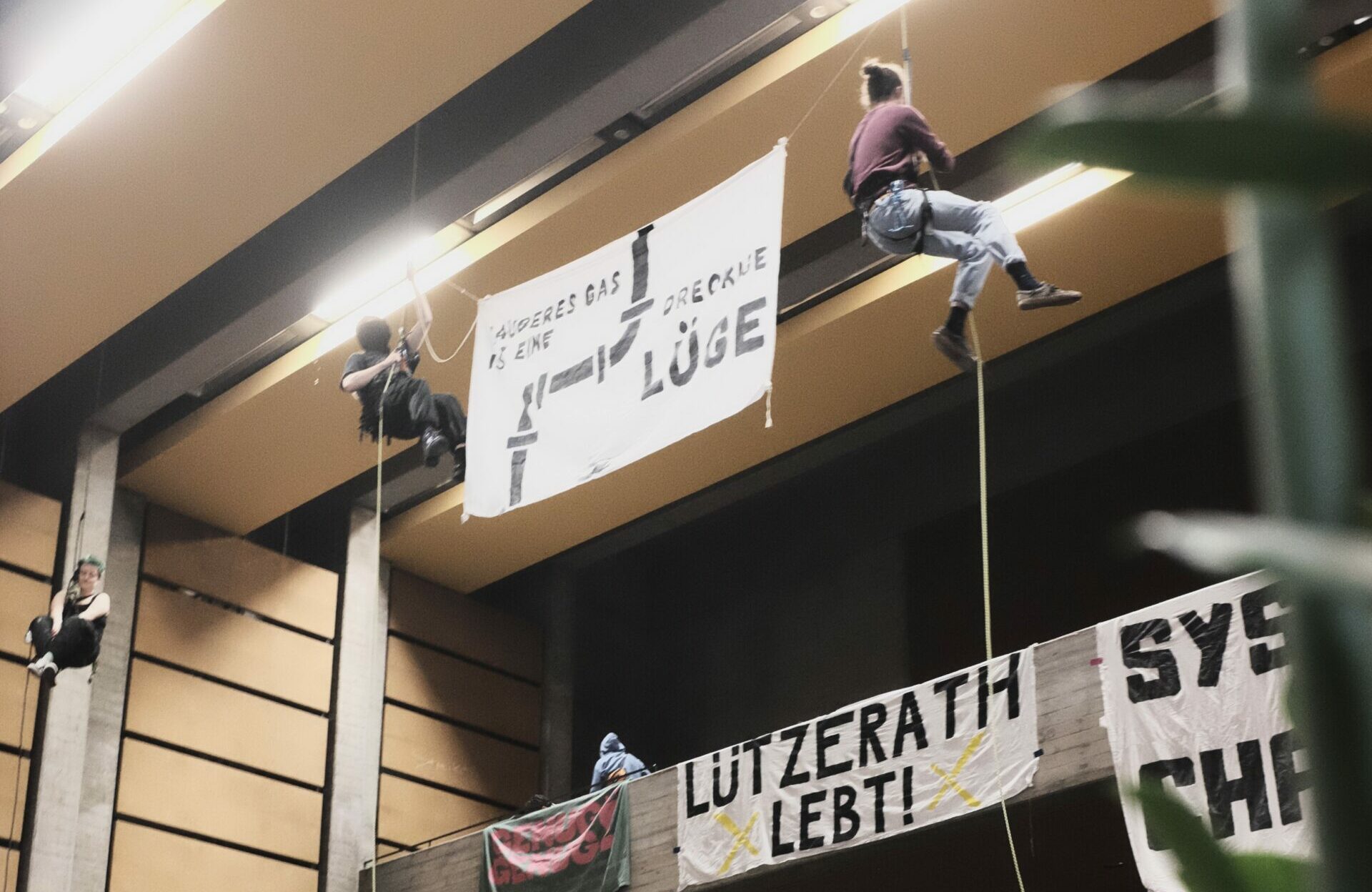 Die Gruppe »End Fossil: Occupy!« im Hörsaal H2 © Lucas Dobmeier