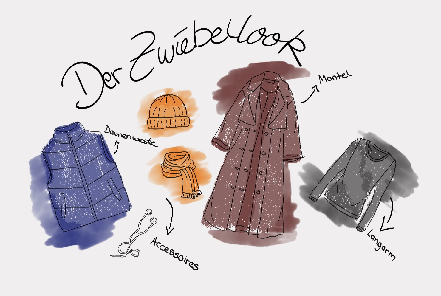 Warm durch die Kälte dank Zwiebellook