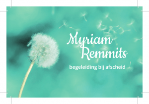 Logo Myriam Remmits, Begeleiding bij Afscheid