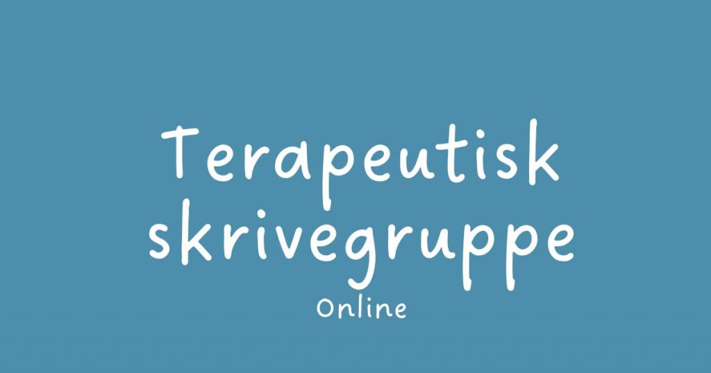Terapeutisk skrivegruppe online