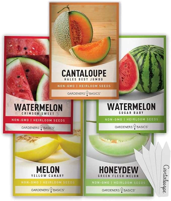 5 pack of different Melon Seeds
