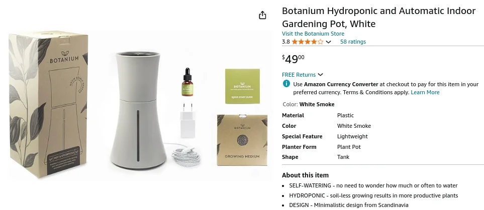Botanium planter pricing