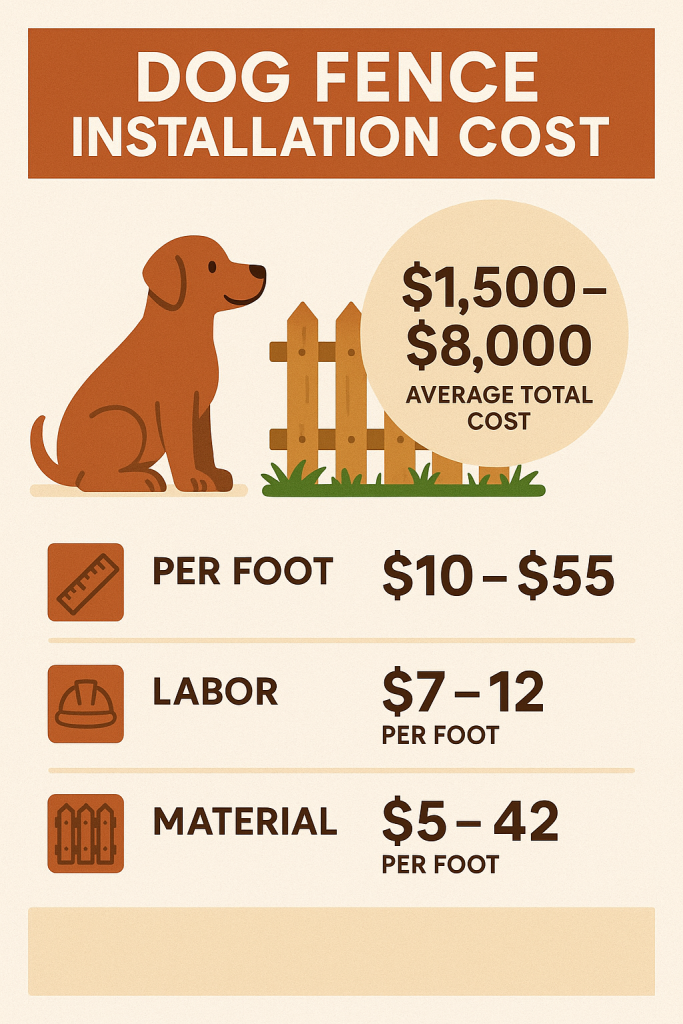Dog fence info graphic