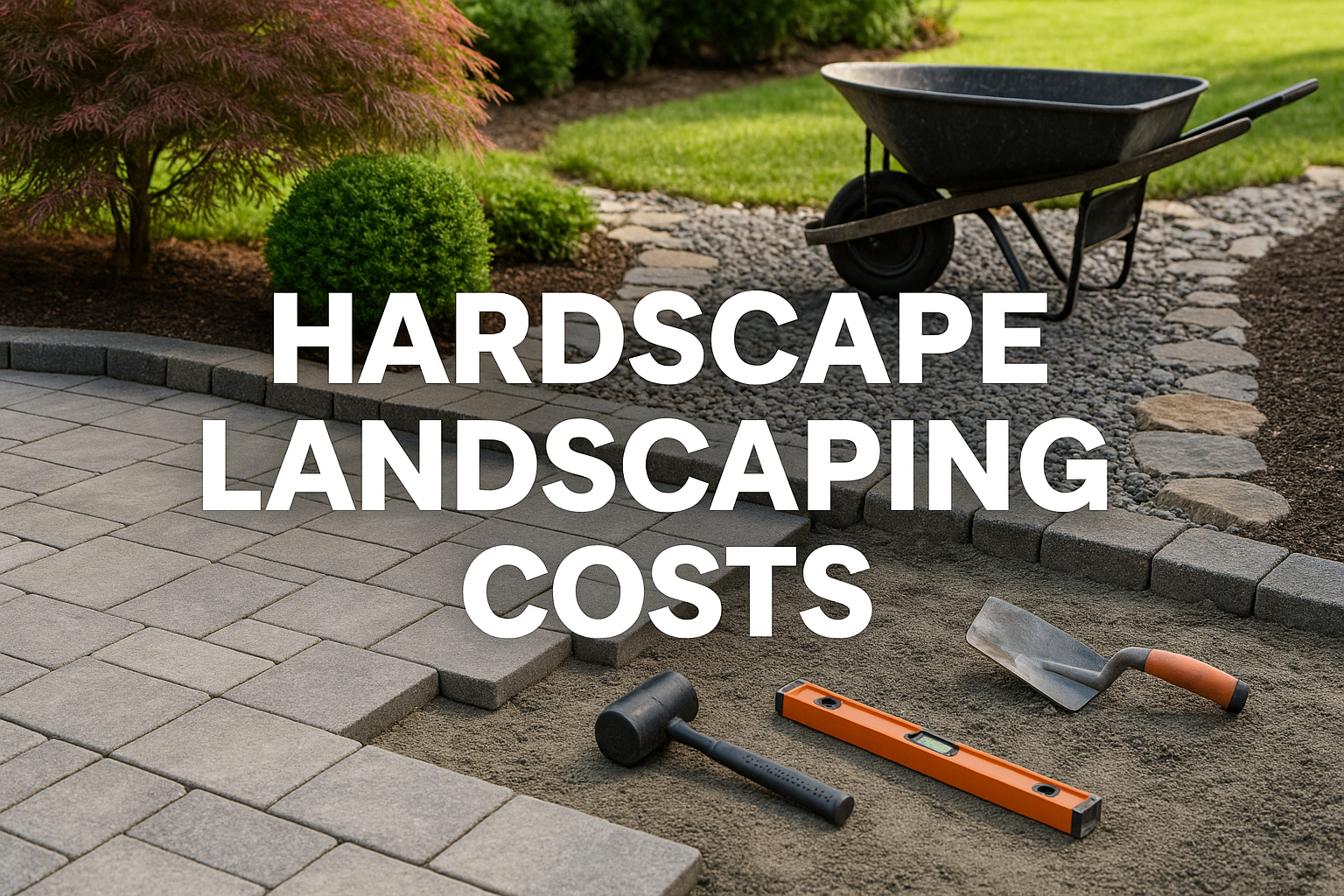 image on hardscape in a landscape