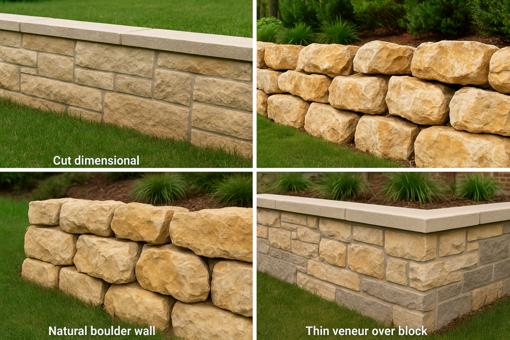 differenet wall types