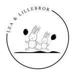 Lea & Lillebror logotyp. Produkter för barn och bebis.