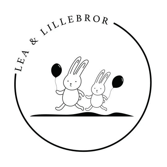 Lea & Lillebror logotyp. Produkter för barn och bebis.