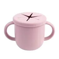 Snackmugg i färgen rosa.