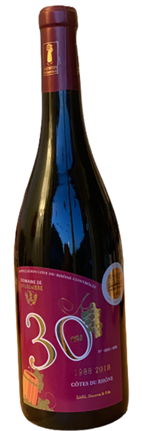 2018 Côtes Du Rhône Domaine De Valsenière 30 ans