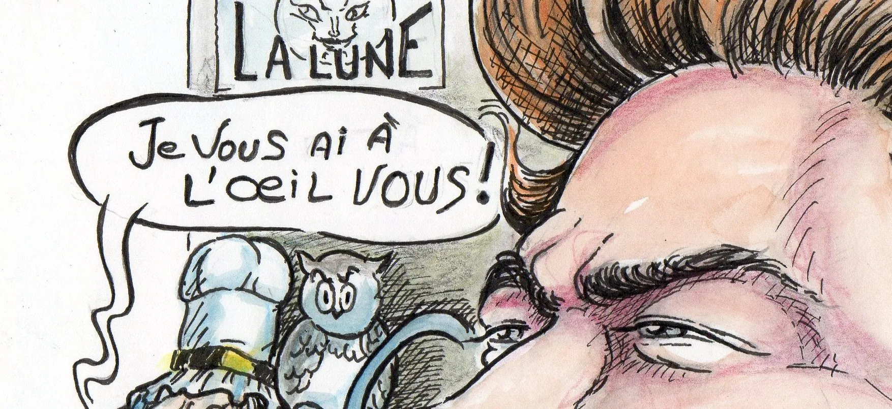Franck Lemort croque André Gill