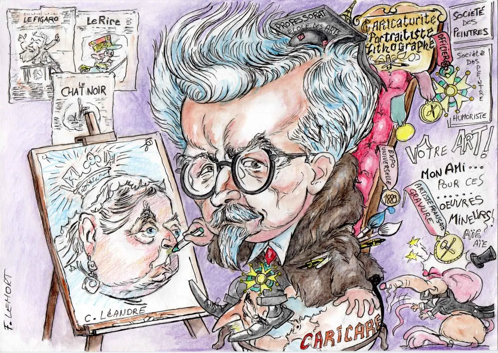 Lemort croque Léandre