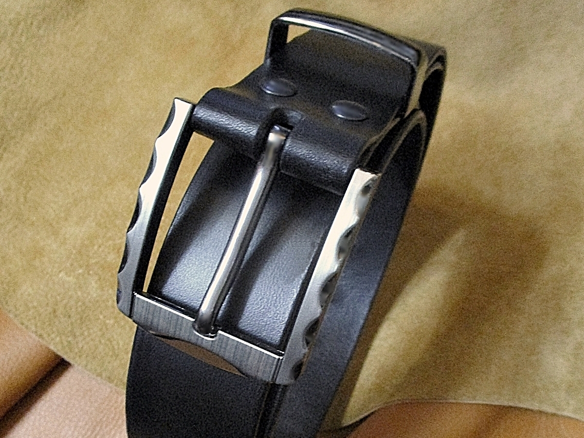 Gürtel Leder schwarz Konfektionsgröße_115 - MONDSPINNE® Ledertaschenmanufaktur